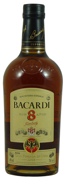 Bacardi 8 anos 70 cl.