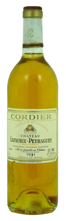 Lafaurie-Peyraguey sauternes chateau1e cru 1981