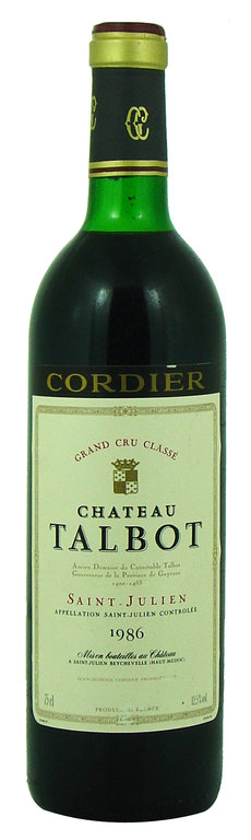 Talbot chateau Saint-Julien grand cru classe 1986.